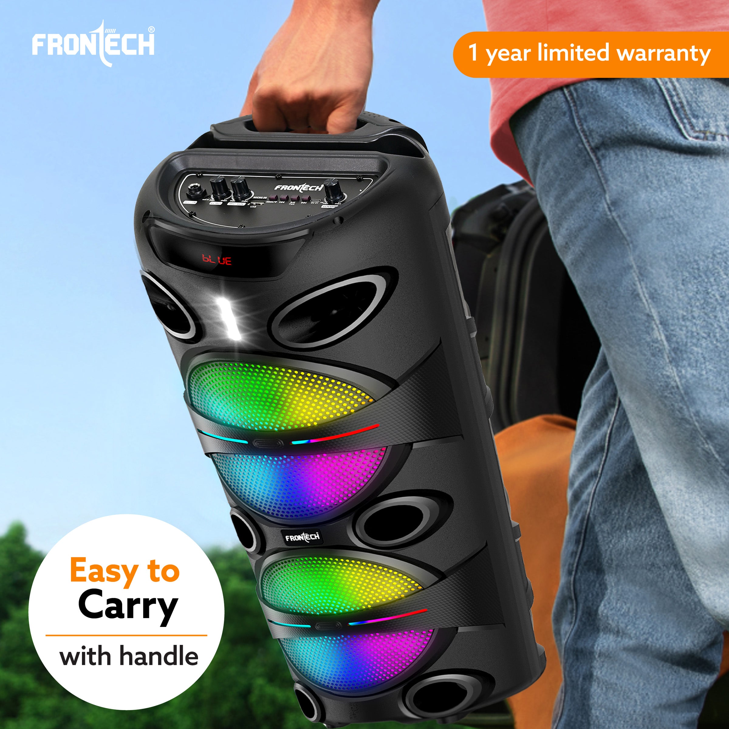 Frontech Groove Multimedia 24W Wireless Trolley Speaker (SW-0179) Frontech Groove Multimedia 24W Wireless Trolley Speaker (SW-0179)
